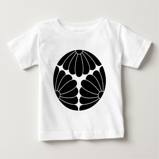 菊の三色 ベビーTシャツ (正面)