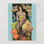 菊の中で ポストカード (正面)