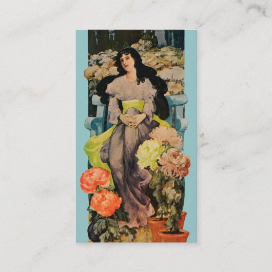 菊の中で 名刺 (正面)