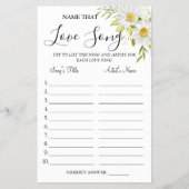 菊の名前は、歌のシャワーゲームカードを愛する チラシ (正面)