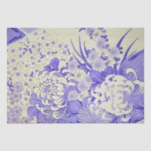 菊の和柄デザイン 薄葉紙 (正面)