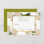 菊の応答カード 出欠カード (正面/裏面)