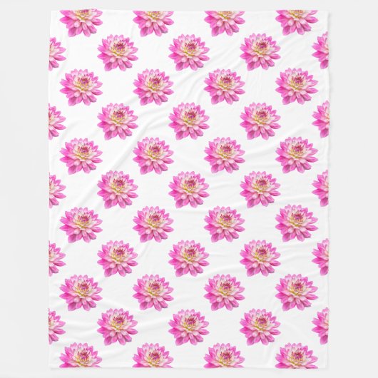 菊の模様 – フルカラー フリースブランケット (正面)