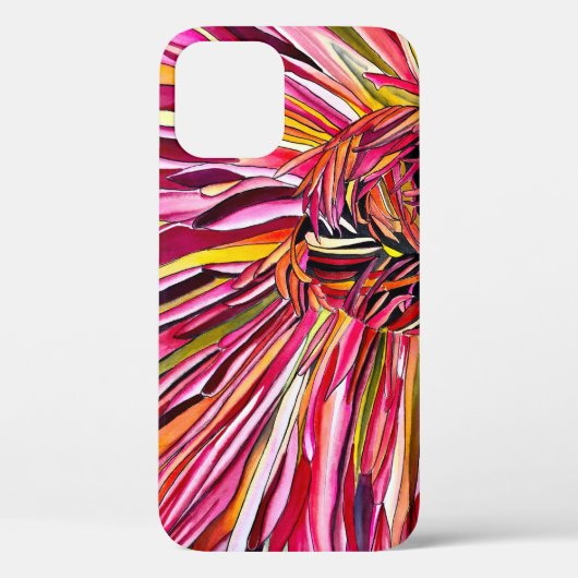菊の水彩画アート 花 Case-Mate iPhoneケース (裏面)