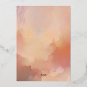 菊の牡丹フローラ40th誕生日パーティー 箔招待状 (裏面)