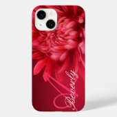 菊の紅色の名前を追加 Case-Mate iPhoneケース (裏面)
