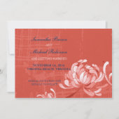 菊の結婚式のSave the Date招待状 セーブザデート (裏面)