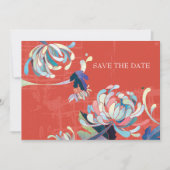菊の結婚式 Save the Date 招待状 (正面)