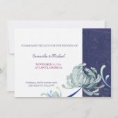 菊の結婚式Save the Date招待状 セーブザデート (裏面)