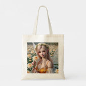 菊の美しい11月の妖精 トートバッグ (裏面)