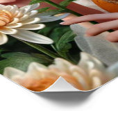 菊の美しい11月の妖精 ポスター (コーナー)