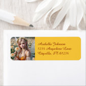 菊の美しい11月の妖精 ラベル (インサイチュ)