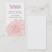 菊の花のテレホンカード コーリングカード (正面/裏面)