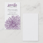 菊の花のテレホンカード コーリングカード (正面/裏面)