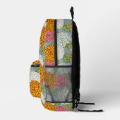 菊の花の模様 プリントバックパック (右)