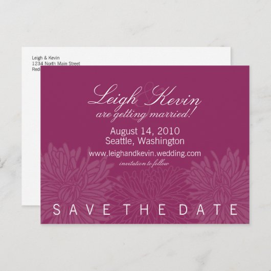 菊の花の節日 案内ポストカード (正面/裏面)