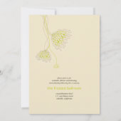 菊の花フローラエレガントシック結婚ズ 招待状 (裏面)