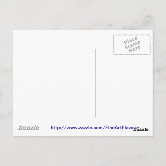 菊の花モネ花器 ポストカード (裏面)