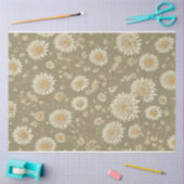 菊の花ヴィンテージ 薄葉紙 (クラフト)