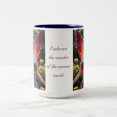 菊の花妖精 ツートーンマグカップ (中央)