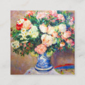 菊の花束とファ日本のン エンクロージャーカード (正面)