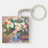 菊の花束とファ日本のン キーホルダー (裏面)