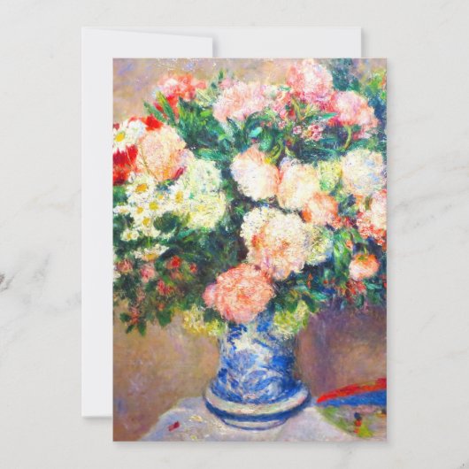 菊の花束とファ日本のン シーズンカード (正面)