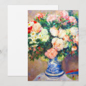 菊の花束とファ日本のン シーズンカード (正面/裏面)