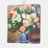 菊の花束とファ日本のン セラミックオーナメント (左)