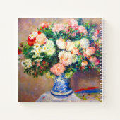 菊の花束とファ日本のン ノートブック (裏面)