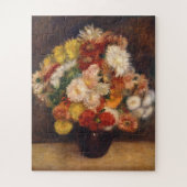 菊の花束ルノアール ジグソーパズル (縦)