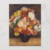 菊の花束ルノアール ポストカード (正面)