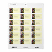 菊の花瓶ルノアールファインアート ラベル (フルシート)