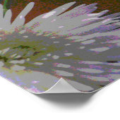 菊の花素晴らしプリント ポスター (角)