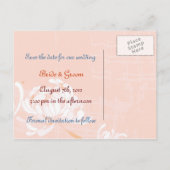 菊の花結婚付け 案内ポストカード (裏面)