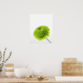 菊の花頭のクローズアップ2 ポスター (キッチン)