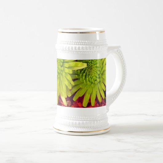 菊の花 ビールジョッキ (正面右)