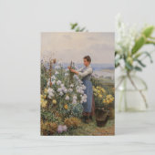 菊の花（庭の少女） カード (スタンド正面)