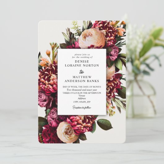 菊の花 招待状 (スタンド正面)