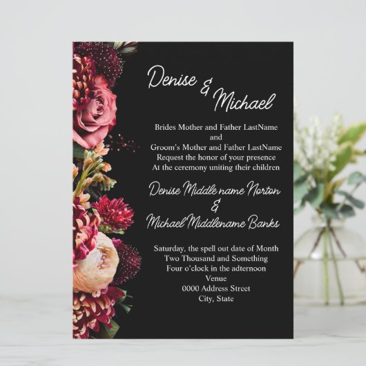 菊の花 招待状 (スタンド正面)