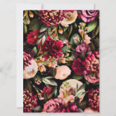 菊の花 招待状 (裏面)