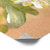 菊の草地：アクリル絵画の手。 ポスター (角)