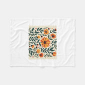 菊の香り フリースブランケット (正面(横))