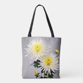 菊はっきりした抽象芸術 トートバッグ (裏面)