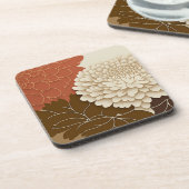 菊エレガント日本のプリントコースター コースター (左側)