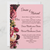 菊オンアーモンドブロッサムピンク 招待状 (正面)