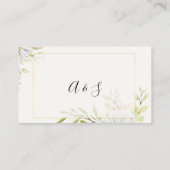 菊何枚のキスブライダルシャワーゲーム プレイスカード (裏面)