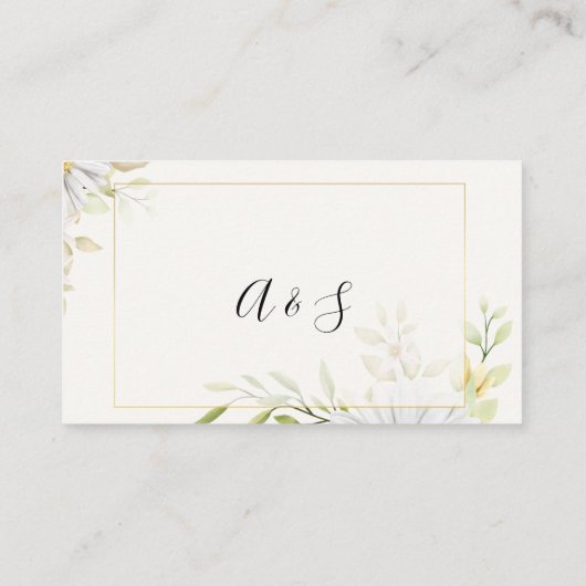 菊何枚のキスブライダルシャワーゲーム プレイスカード (裏面)