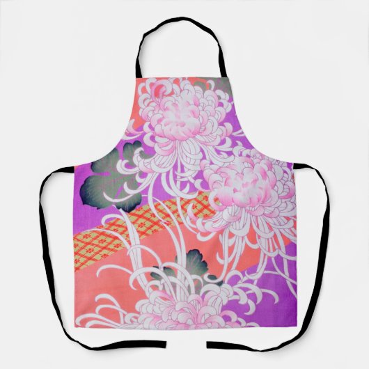 菊日本のデザイン エプロン (正面)