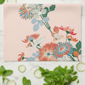 菊日本の キッチンタオル (折り畳み)